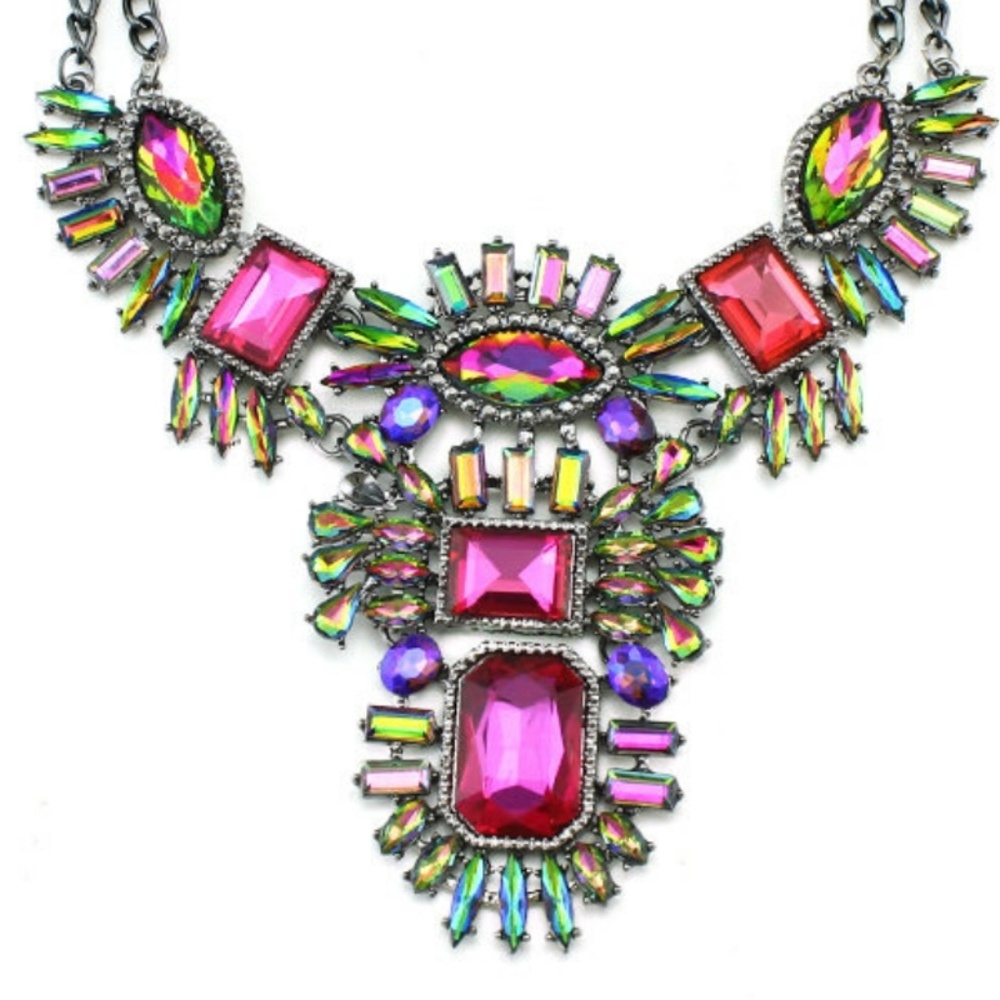 Necklace - Bohemian Rhapsody Pink Multi